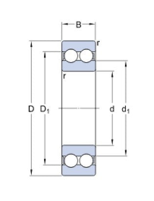 SKF 4203 ATN9 łożysko kulkowe
