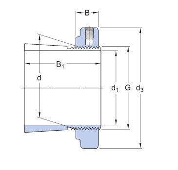 SKF H 311 E tuleja mocująca z nakrętką KMFE