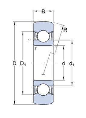SKF 361203 R rolka łożyskowa
