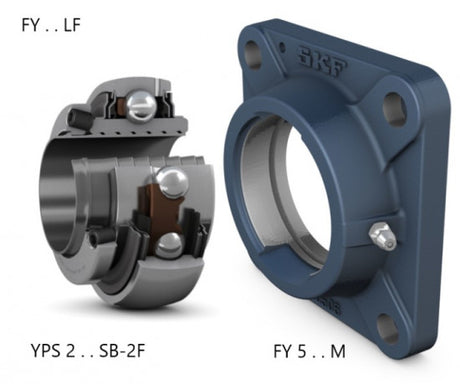 SKF FY 40 LF Zestaw jednostek łożyskowych z kołnierzem