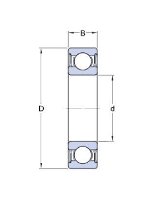 SKF 61821-2RZ łożysko kulkowe