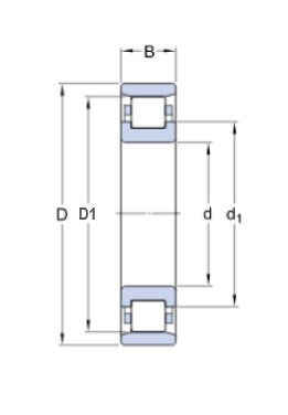 SKF N 216 ECP łożysko kulkowe