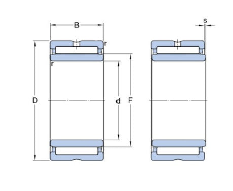 SKF NA 4824 łożysko igiełkowe