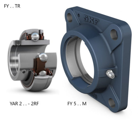 SKF FY 25 TR Zespół łożyskowy z kołnierzem