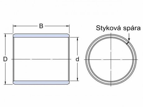 SKF PRM 202325 tuleja ślizgowa, zwinięta taśma brązowa