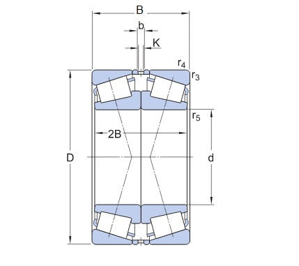 SKF 32064 X/DF łożysko stożkowe