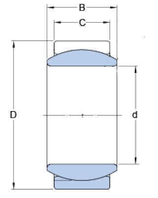 SKF GE 4 E łącznikowe łożysko stal/stal