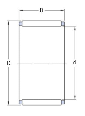 SKF K 3x5x7 TN koszyk z igiełkami
