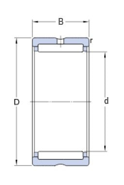 SKF NK 80/25 łożysko igiełkowe bez pierścienia wewnętrznego