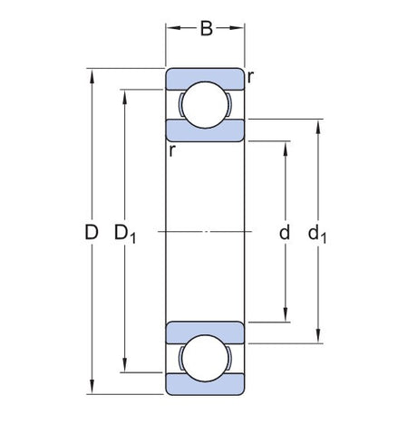 SKF W 618/1.5 łożysko kulkowe nierdzewne