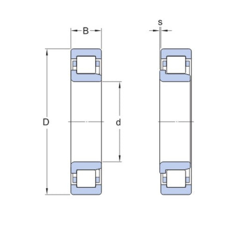 SKF NJ 130X240 TN/VA820 łożysko walcowe