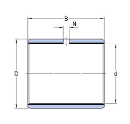 SKF PCM 606525 M łożysko oporowe, stal-POM