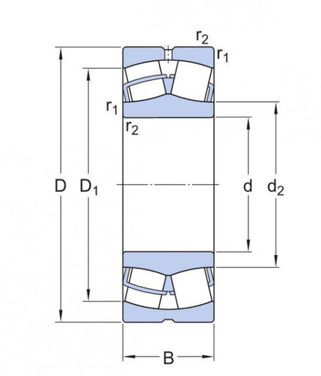 SKF 23236 CCK/C4W33 łożysko kulkowe