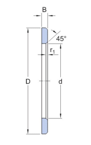 SKF LS 2035 uniwersalna pierścień łożyska osiowego