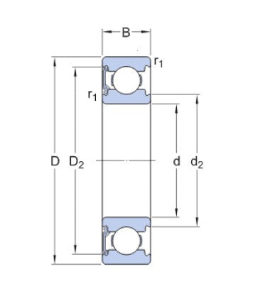 SKF 6202 RSH łożysko kulkowe