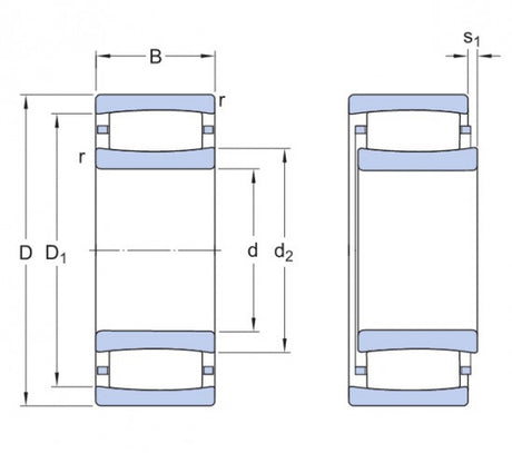 SKF C 3044 łożysko toroidalne CARB