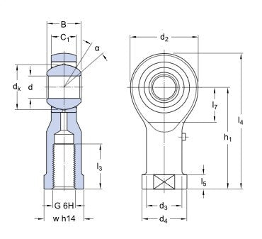 SKF SILKAC 6 M głowica kulowa