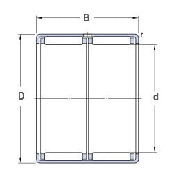 SKF HK 1522 łożysko igiełkowe z osłoną tłoczoną