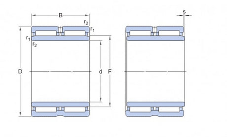 SKF NA 6918 łożysko igiełkowe