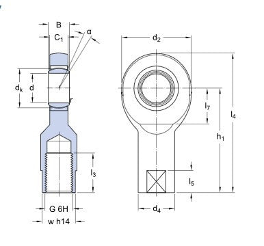 SKF SIL 12 C głowica przegubowa