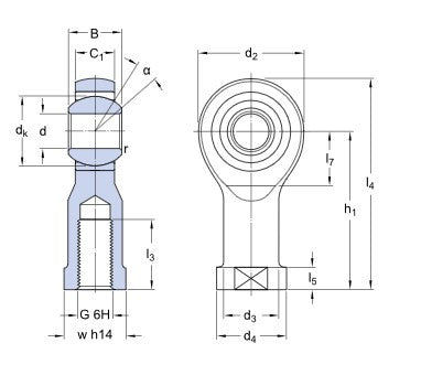 SKF SILKAC 5 M głowica kulowa