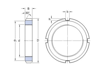 Nakrętka zabezpieczająca HM 42 T SKF