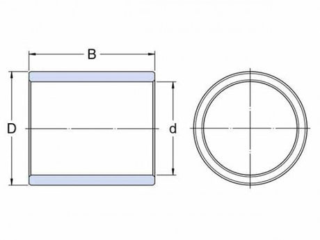 SKF PSM 081208 A51 łożysko oporowe, odlewany brąz
