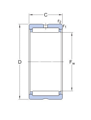 SKF RNA 4903 łożysko igiełkowe bez pierścienia wewnętrznego