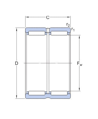 Łożysko igiełkowe SKF RNA 6911