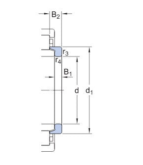 SKF HJ 322 EC/VA301 pierścień oporowy