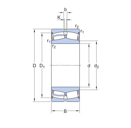SKF 23120-2RS5/VT143B łożysko stożkowe